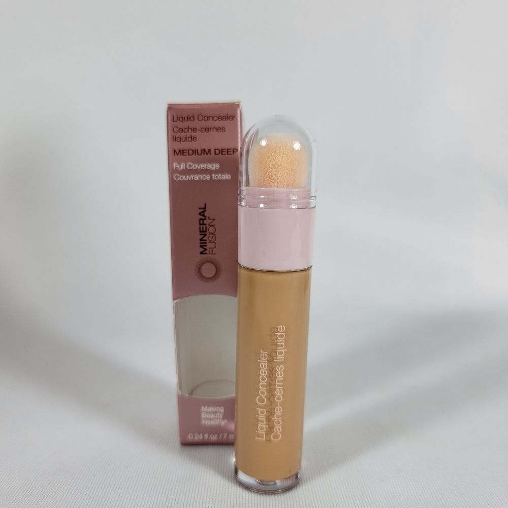 Mineral Fusion Liquid Concealer Medium‎ Deep Full Coverage .24 oz